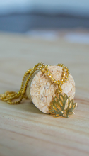Load image into Gallery viewer, YOG. GOLD LOTUS NECKLACE