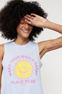 SPIRITUAL GANGSTER HAPPY PLACE MUSCLE TEE