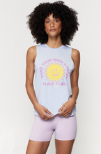 Load image into Gallery viewer, SPIRITUAL GANGSTER HAPPY PLACE MUSCLE TEE