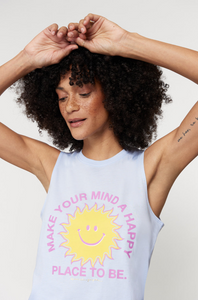 SPIRITUAL GANGSTER HAPPY PLACE MUSCLE TEE